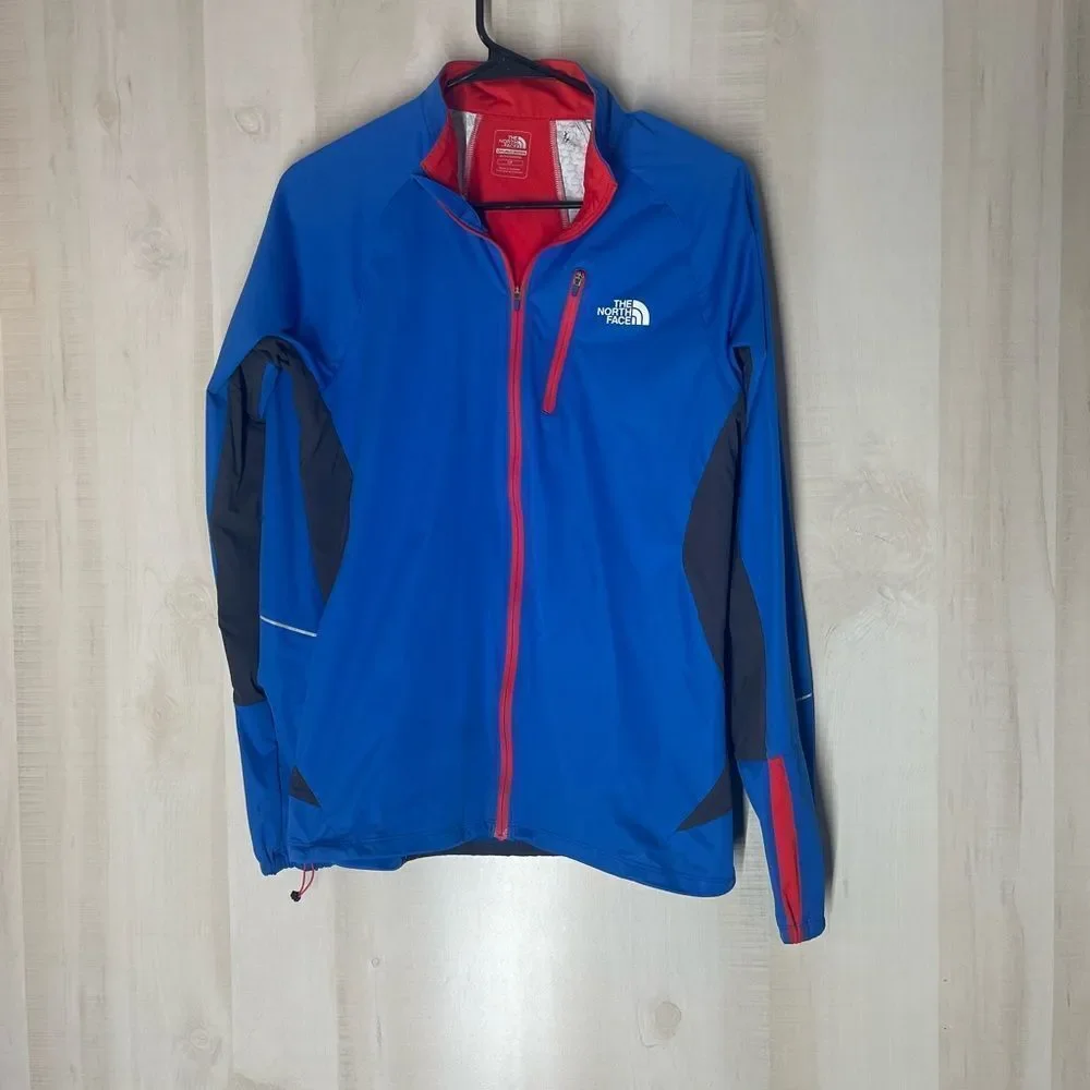 The North Face flight series blue black red jacket, size small‎